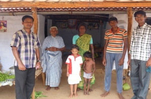 Indian priest and family of an aspirant